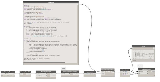 Example script from the dynamo