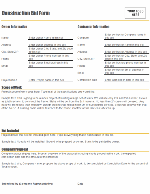 Competitive bidding on your projects 2