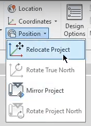 Relocate project in Revit