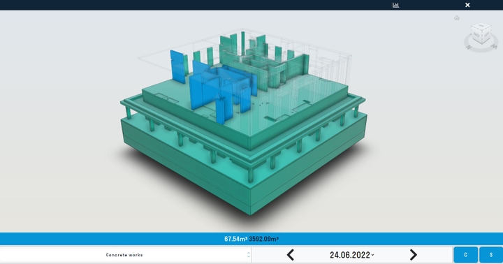 Bim project real-time data in web