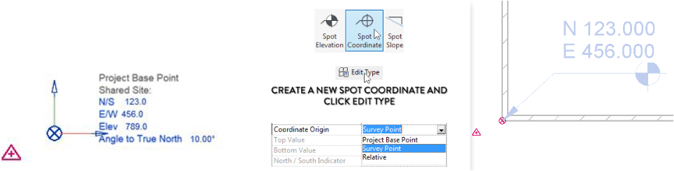 Check and tag coordinate values in Revit